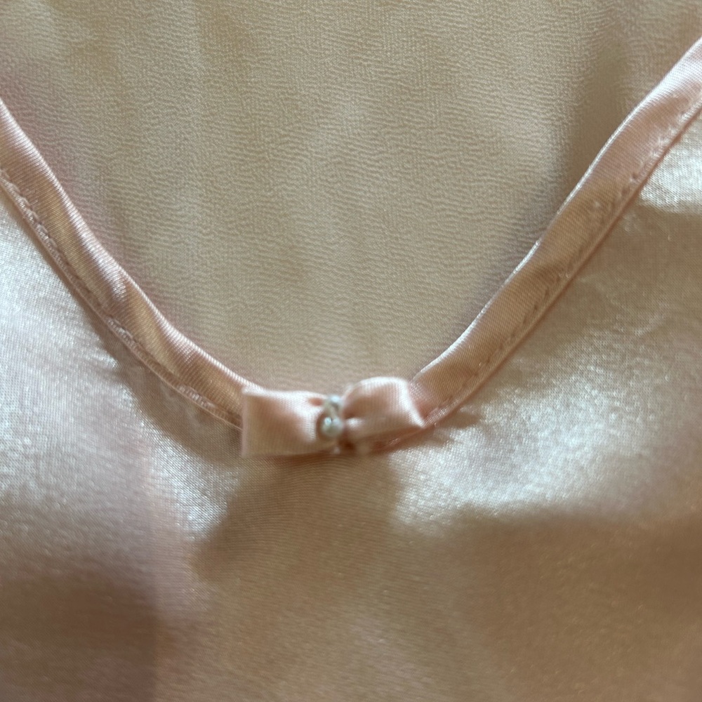 VINTAGE OSCAR DE LA RENTA‎ Pink Label Satin Slip Dress Maxi Negligee S - Picture 6 of 14